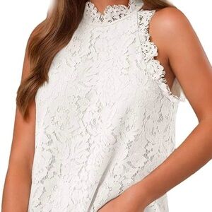 Sleeveless Lace Top